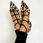Bridget - Heeled Shoes with Leopard Print