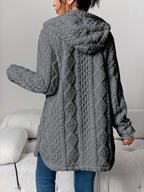 Alice | Fuzzy Fleece Button Down Cardigan
