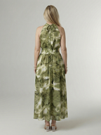 Sylin Gathered Halter Midi Dress