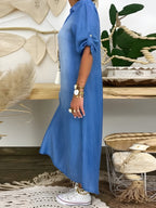 Devorah™ | Chic Denim Maxi Dress