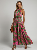 Rowen Draped Halter Midi Dress