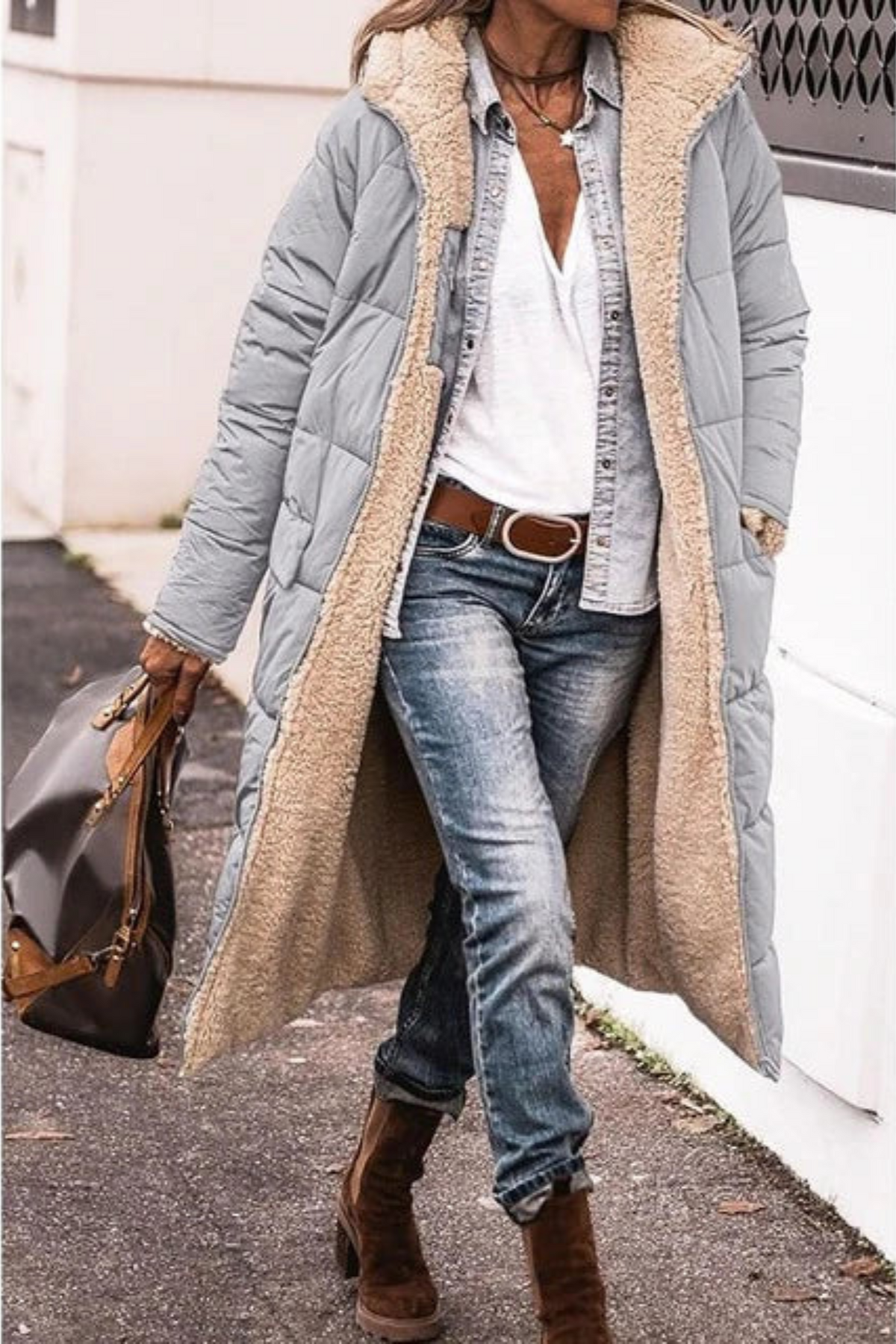 Women’s Reversible Longline Coat