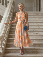 Elin Soft Halter Midi Dress