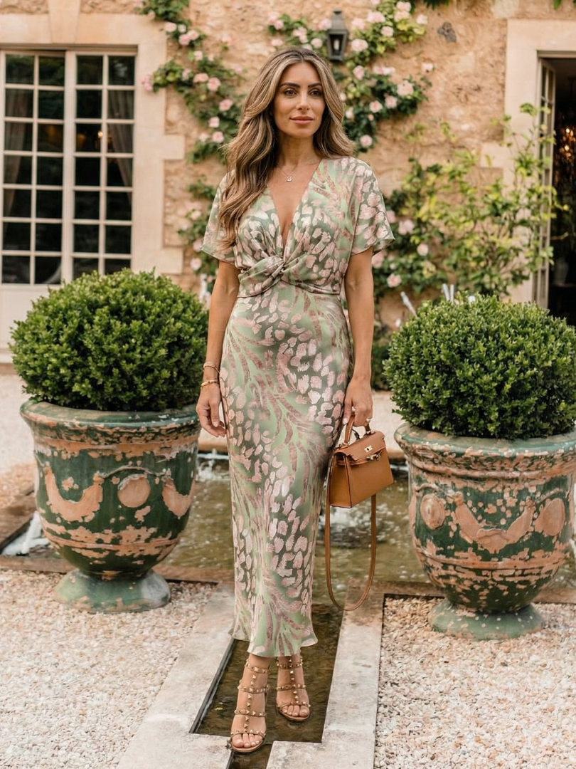 VIVETTE | TWIST WAIST MIDI DRESS