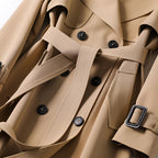 Sophia | Classic Double-Breasted Trench Coat with Belt