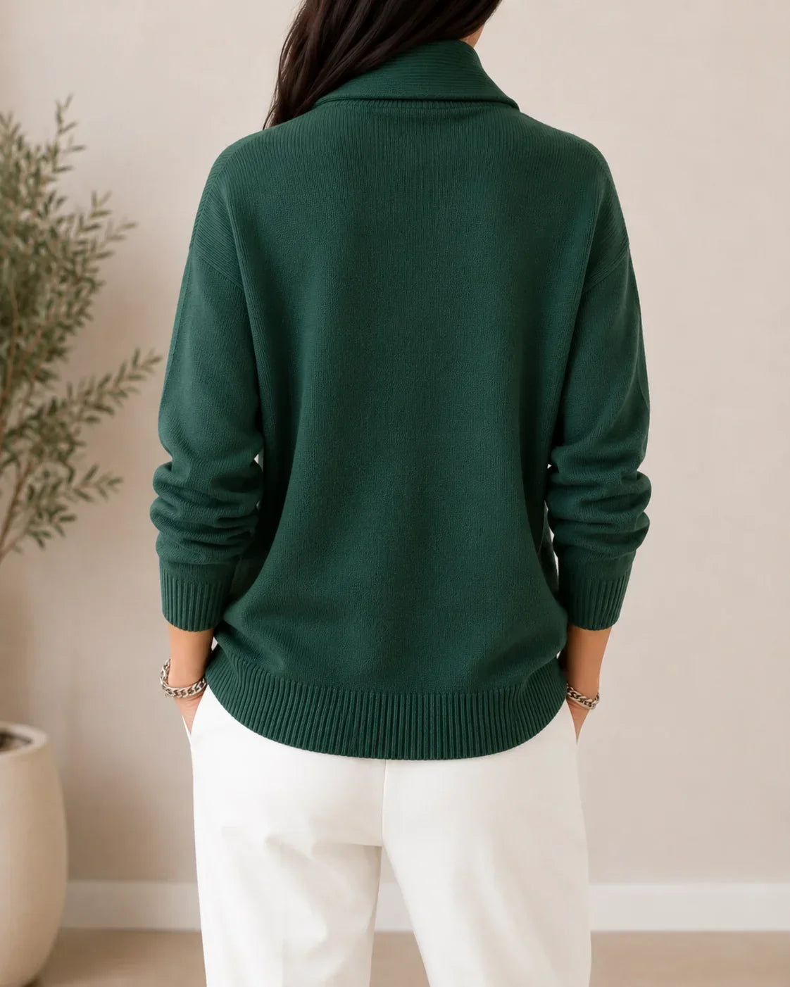 Soft V-Neck Jumper for Women