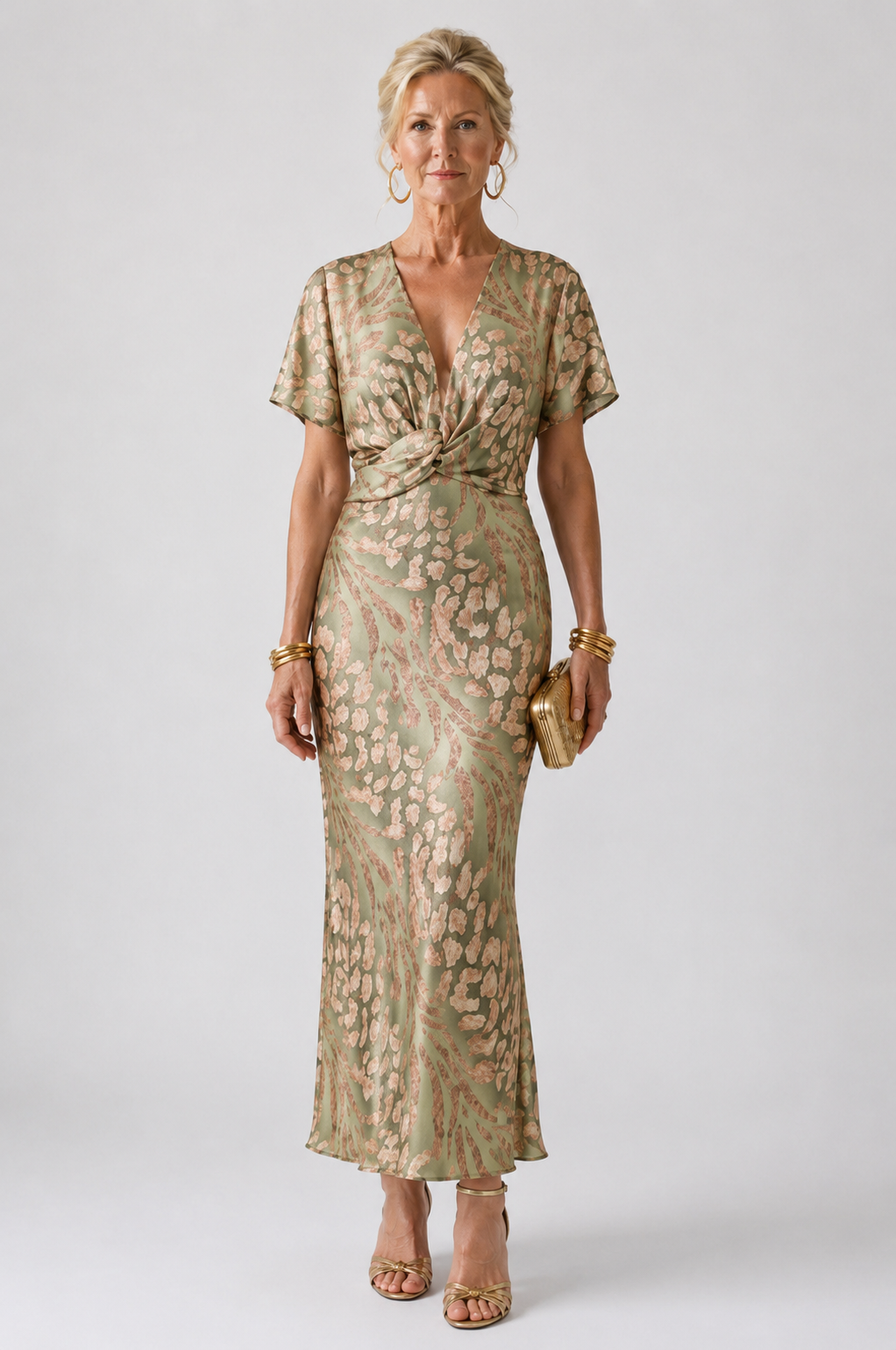 VIVETTE | TWIST WAIST MIDI DRESS