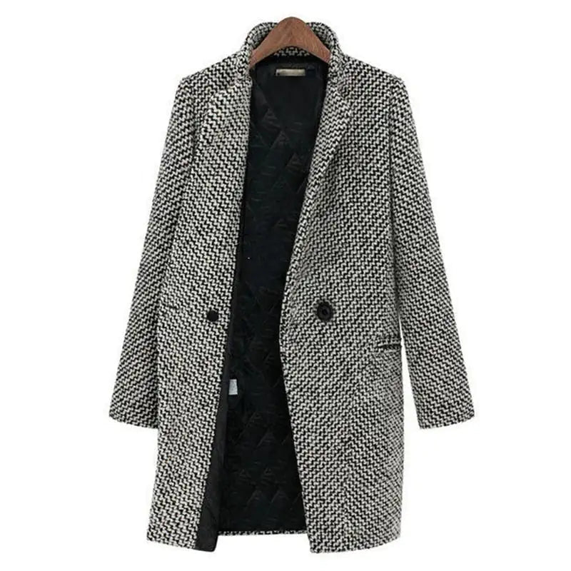 Women’s Elegant Longline Tailored Coat