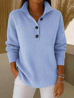 V-Neck Polo Jumper for Women