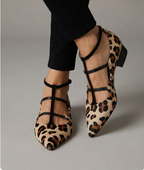 Bridget - Heeled Shoes with Leopard Print