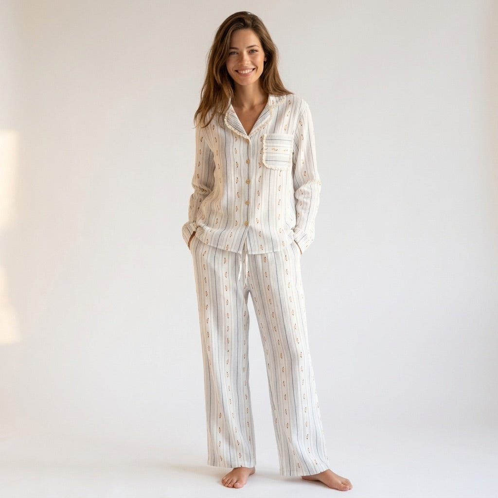 Musselin Pajamas Long