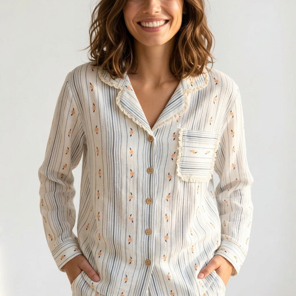 Musselin Pajamas Long