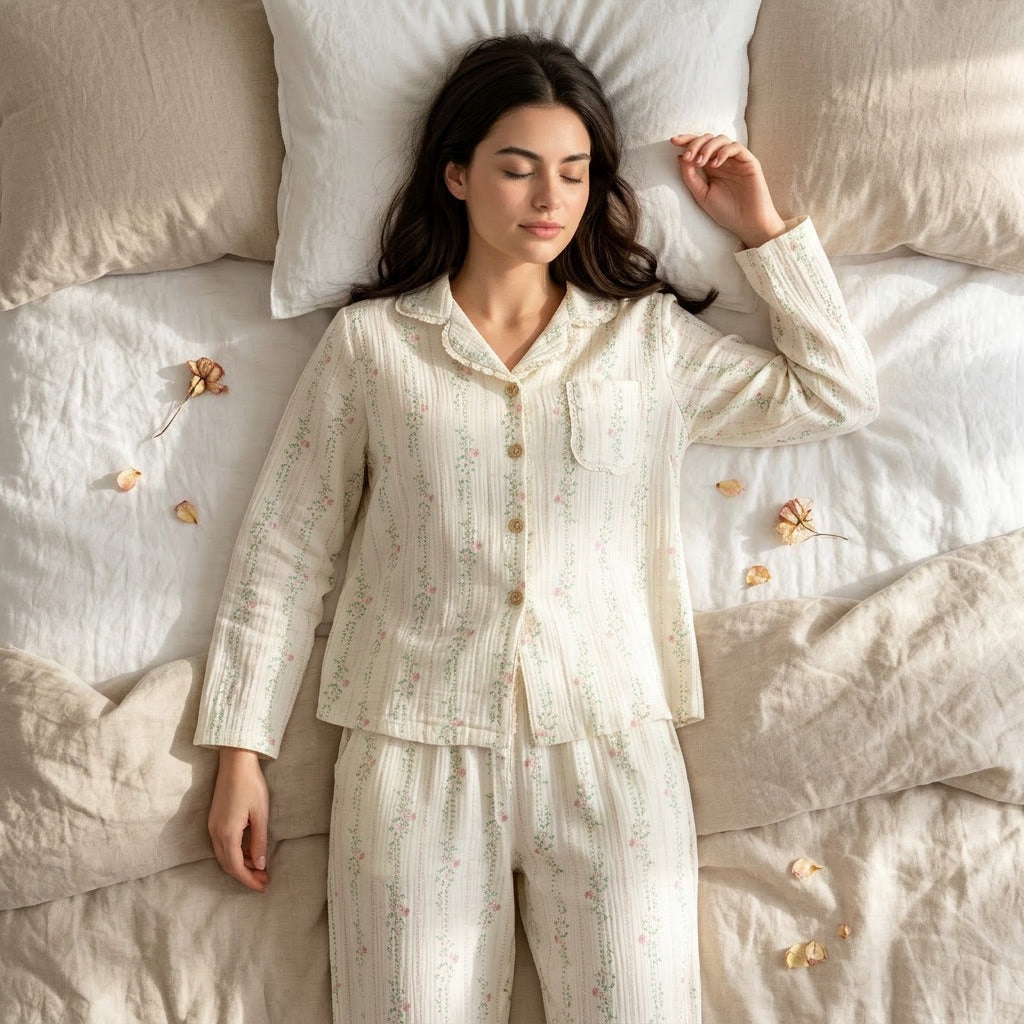 Musselin Pajamas Long