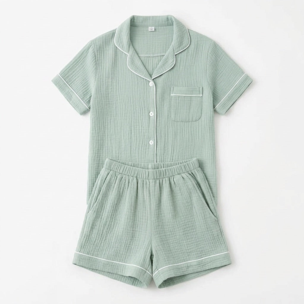 Short Musselin Pajamas