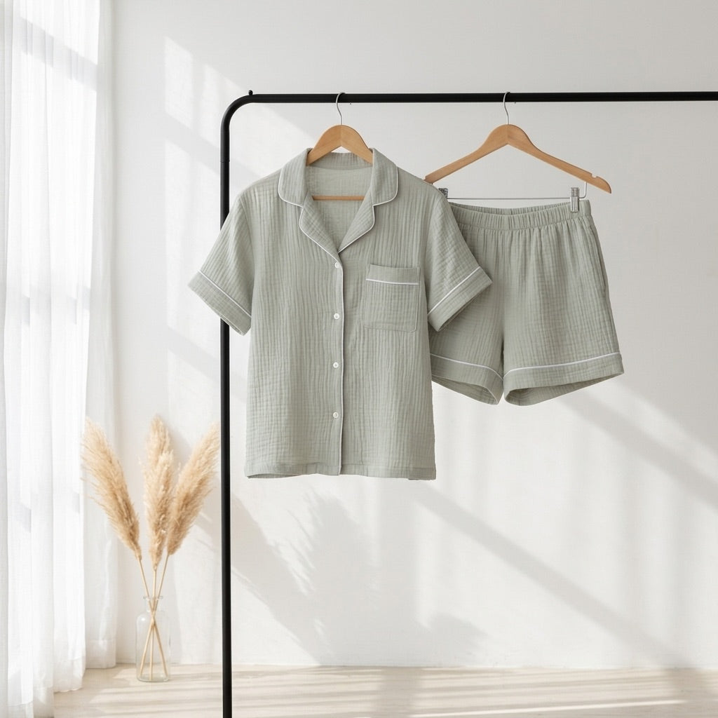 Short Musselin Pajamas