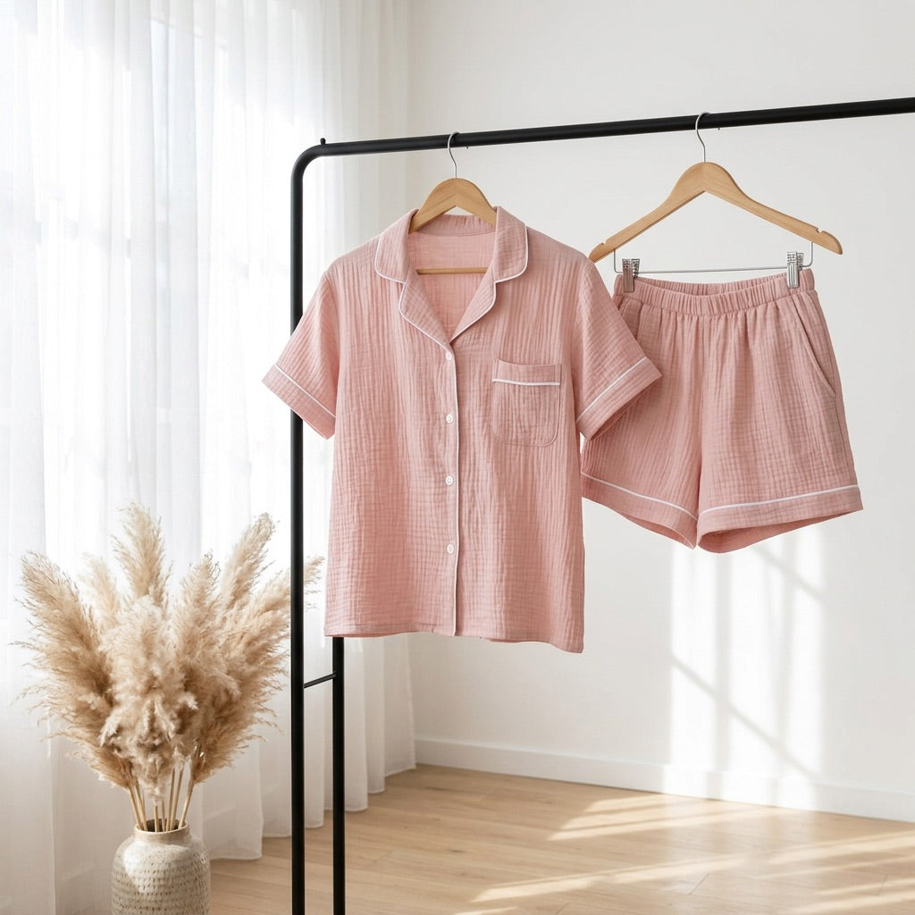 Short Musselin Pajamas