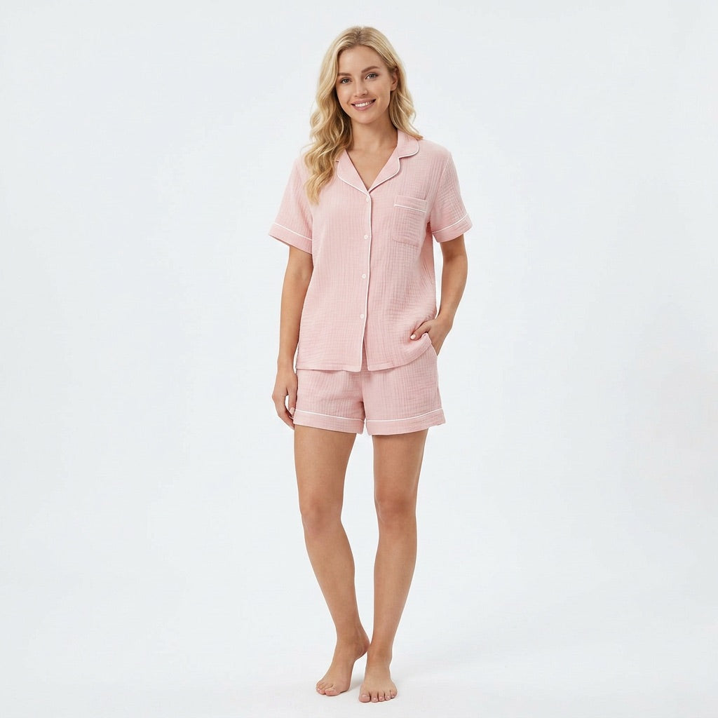 Short Musselin Pajamas
