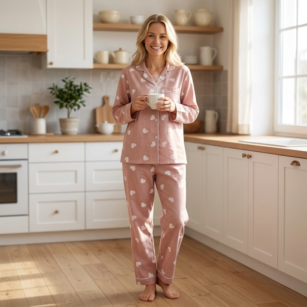 Heart Musselin Pajamas