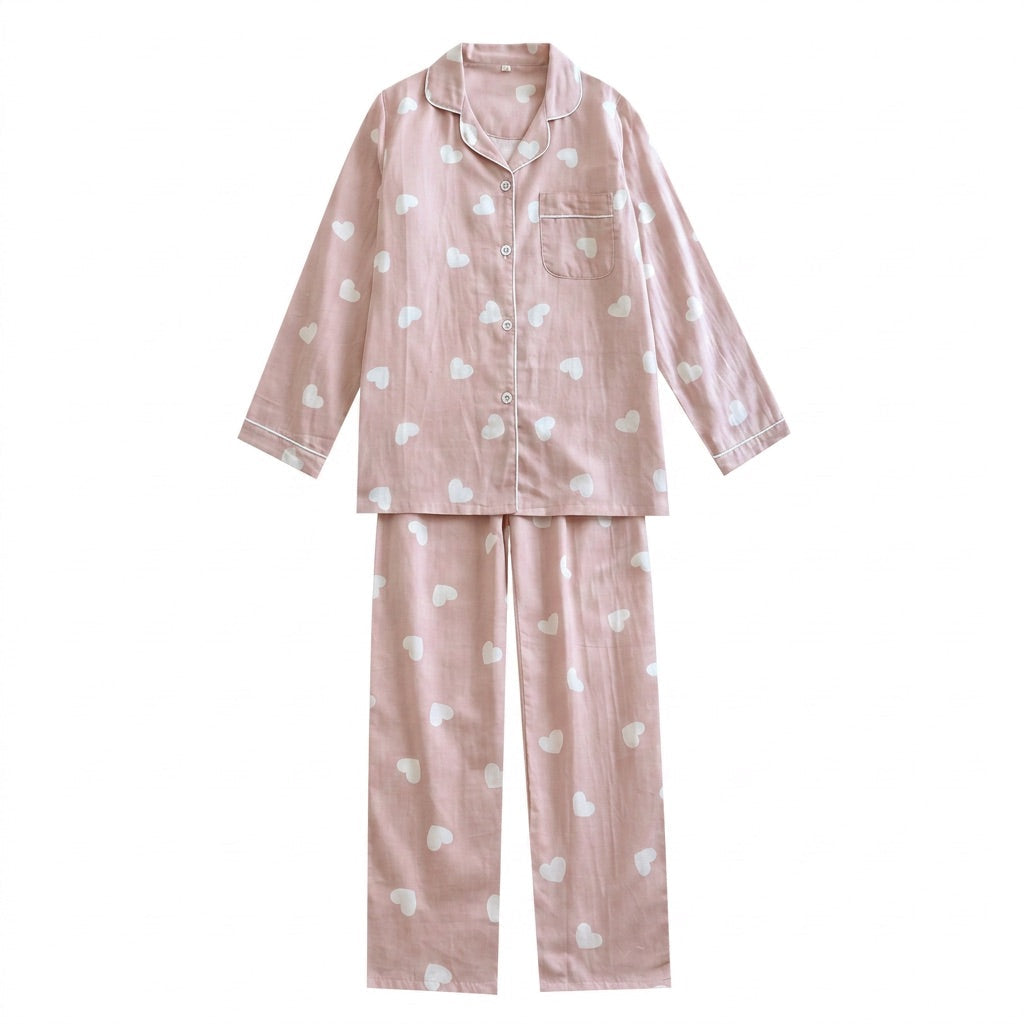Heart Musselin Pajamas
