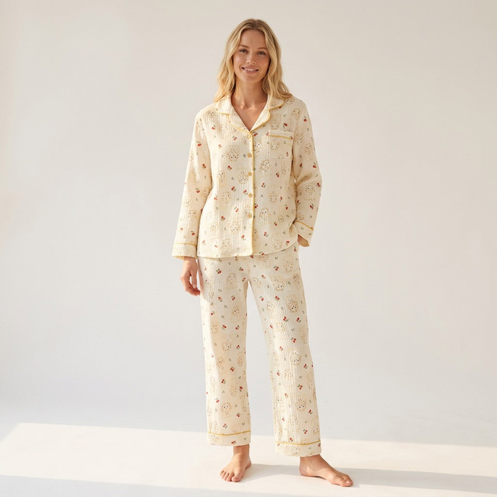 Flower Musselin Pajamas