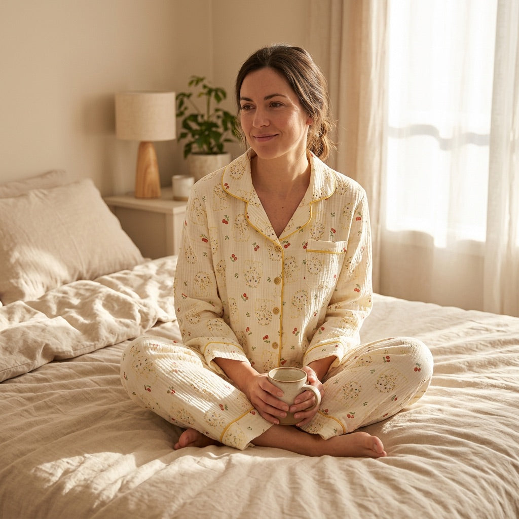 Flower Musselin Pajamas