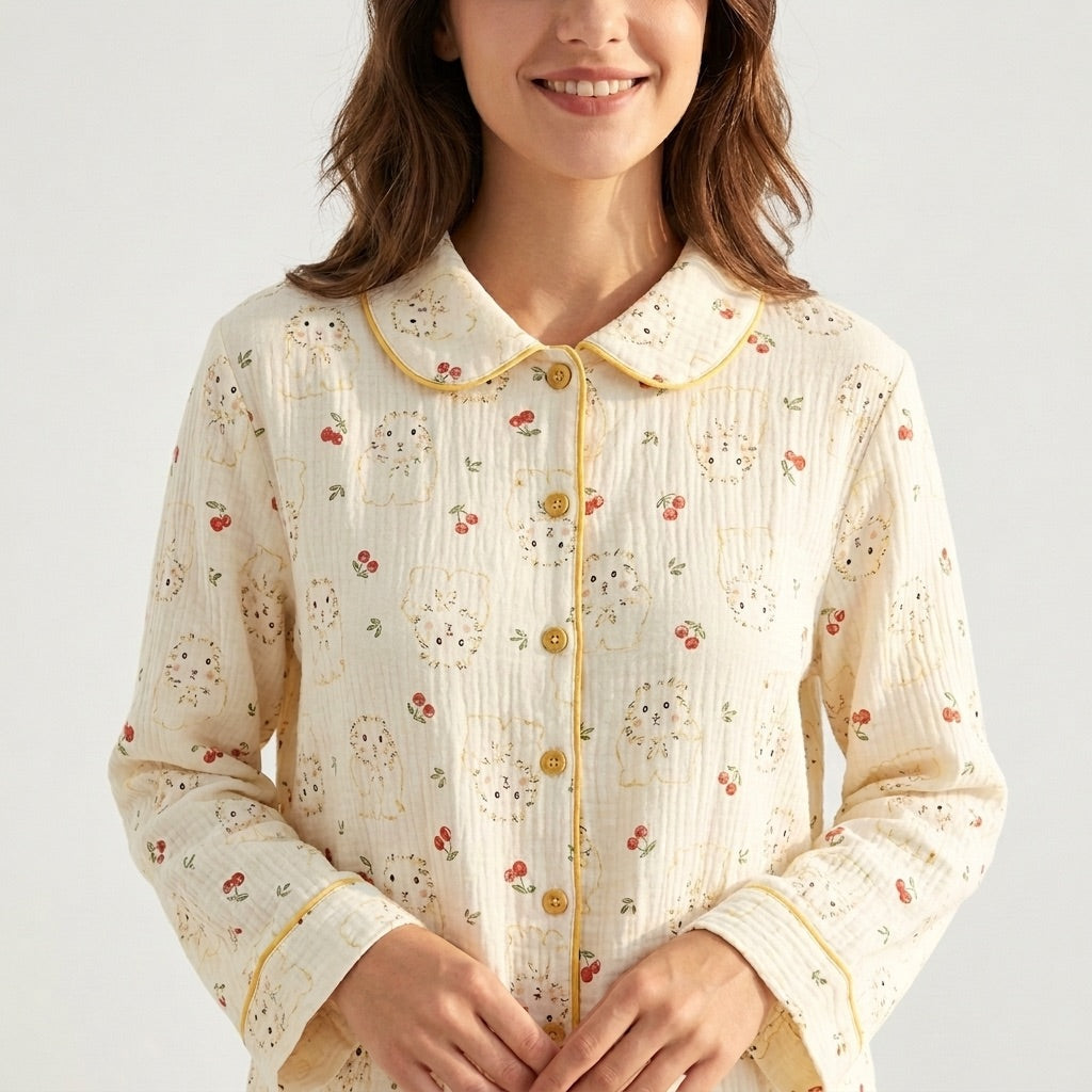 Flower Musselin Pajamas