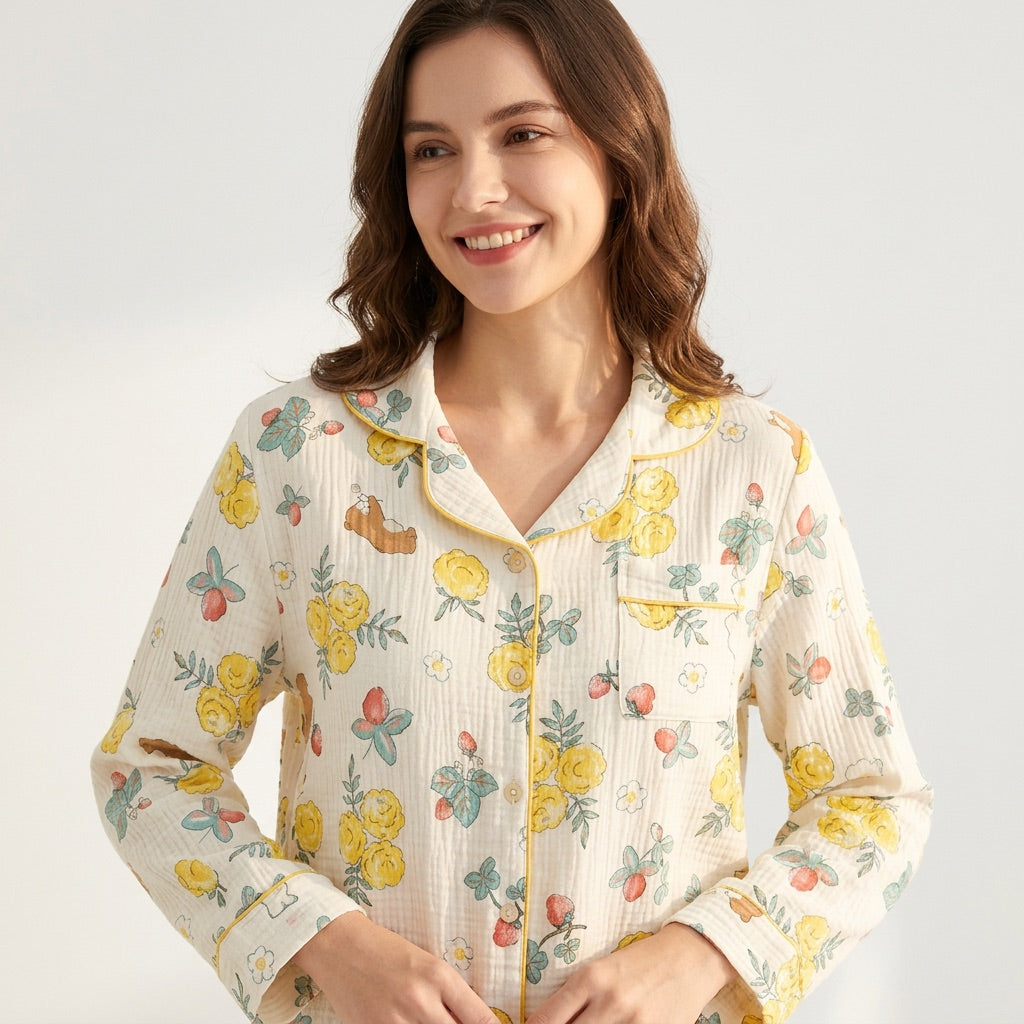 Flower Musselin Pajamas