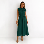 Evelyn | Elegant Tie-Sleeve Dress