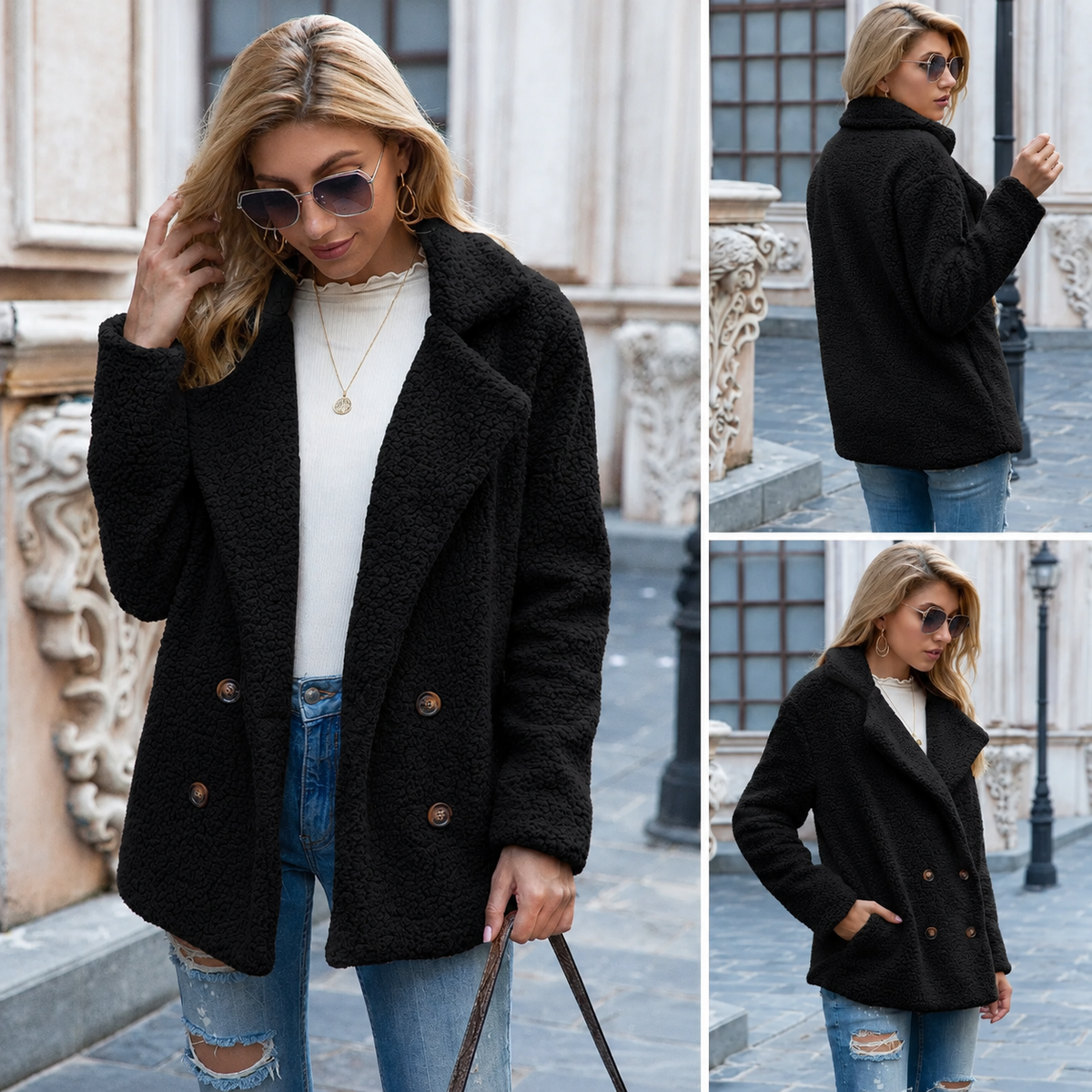 Women’s Oversized Long Teddy Coat