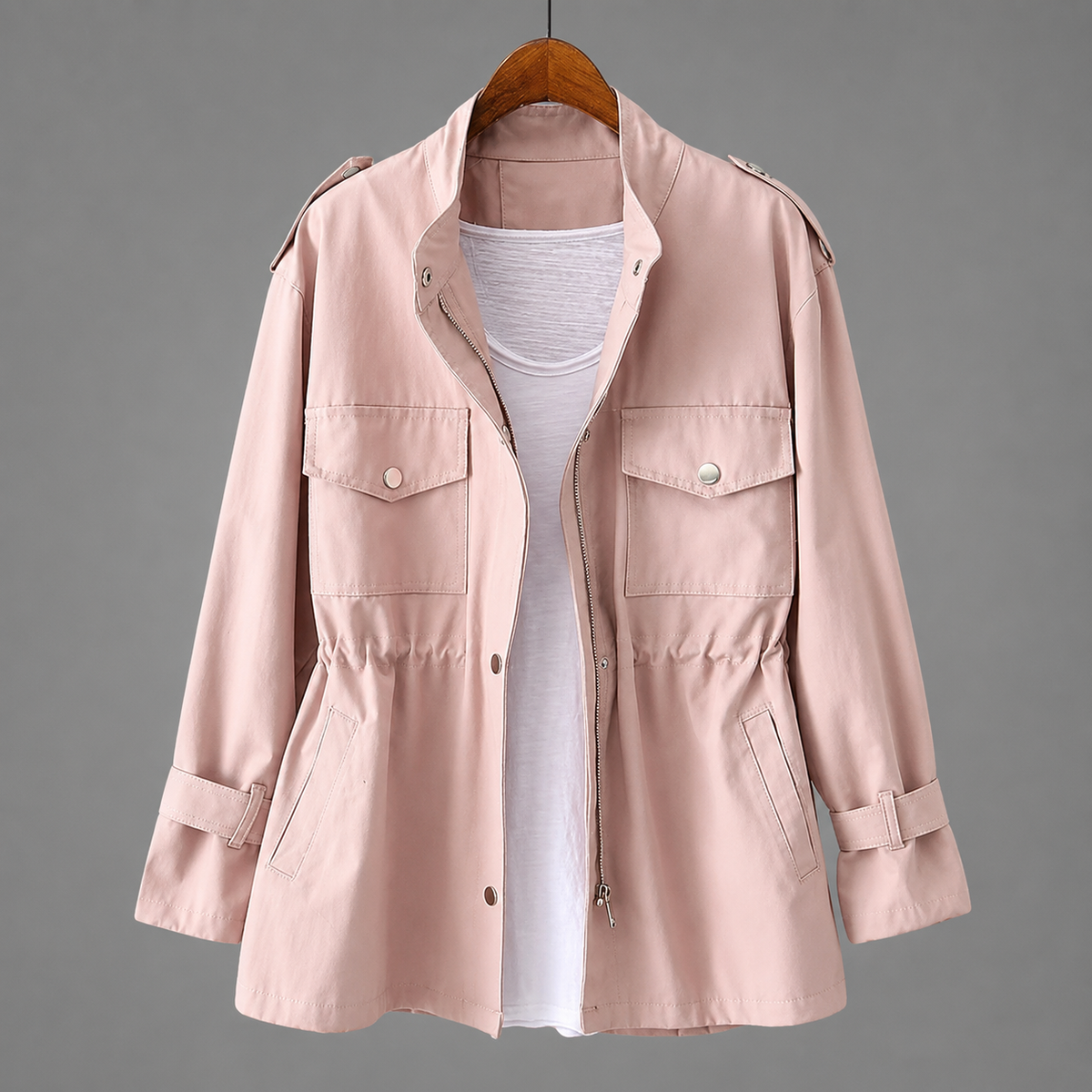 Women’s Belted Double-Breasted Winter Coat