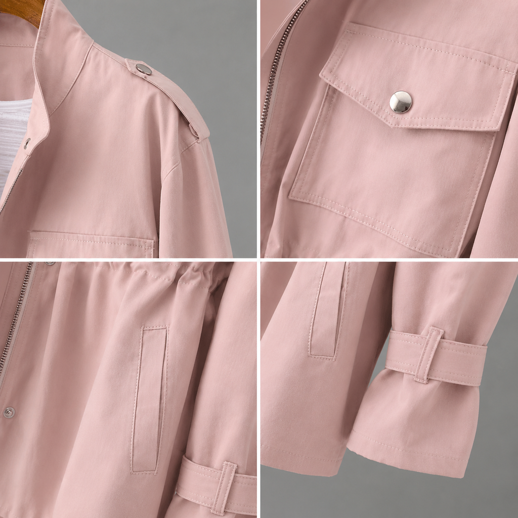Women’s Belted Double-Breasted Winter Coat